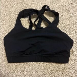 Lululemon Energy Bra Braided size 4 black